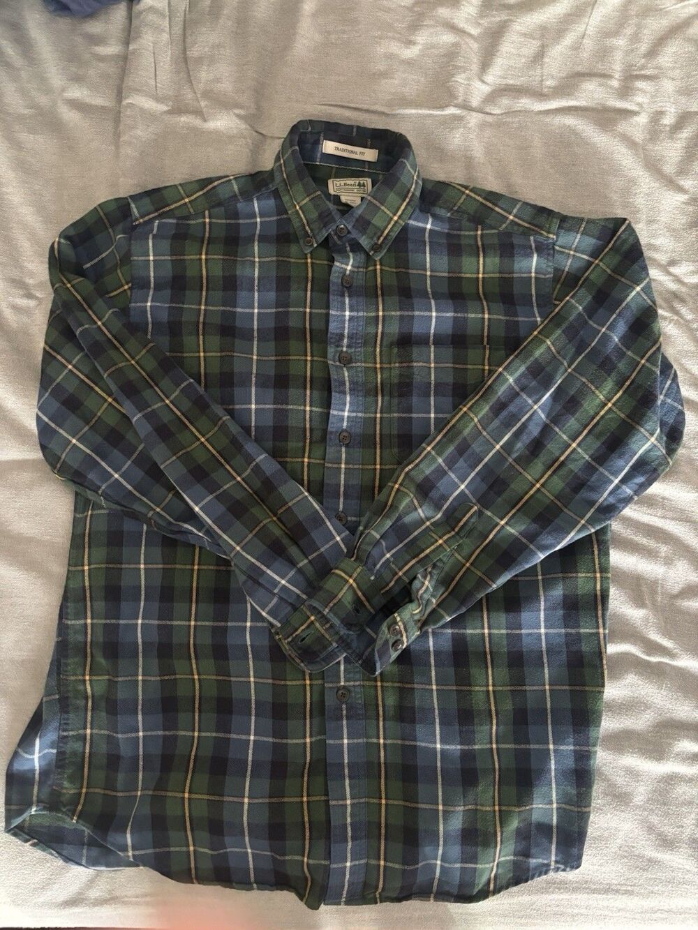 L. L. Bean Scotch Plaid Traditional Flannel